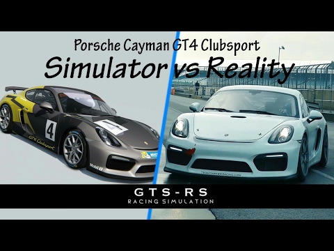 Porsche Cayman GT4 Clubsport simulator versus real-car comparison video cover